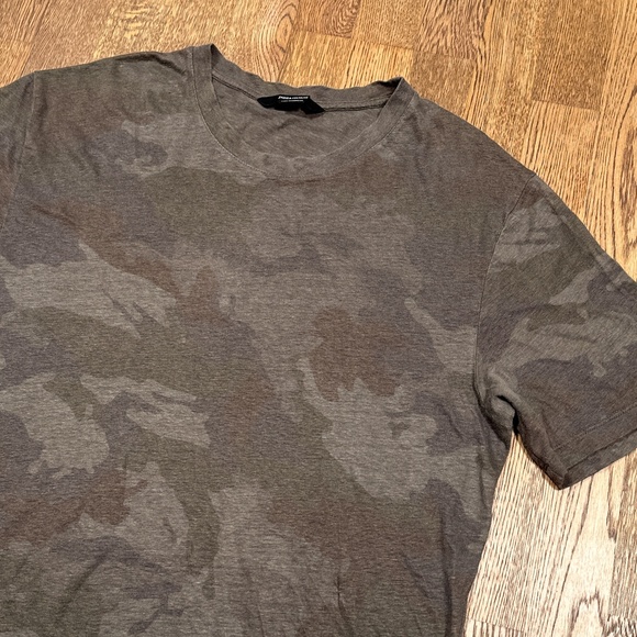 Zadig & Voltaire Tommy Lin Ao Linen Camo Green Brown T Shirt Mens XL - Picture 3 of 8